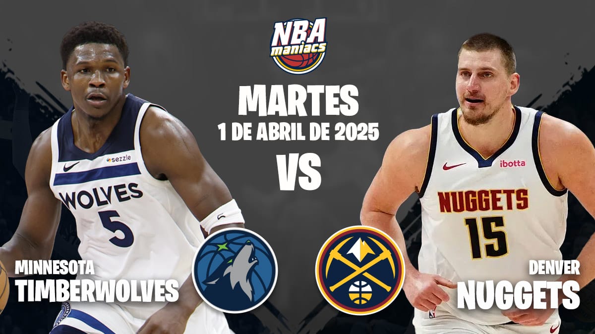 Nikola Jokic y Anthony Edwards, dos de las estrellas del Nuggets vs Timberwolves