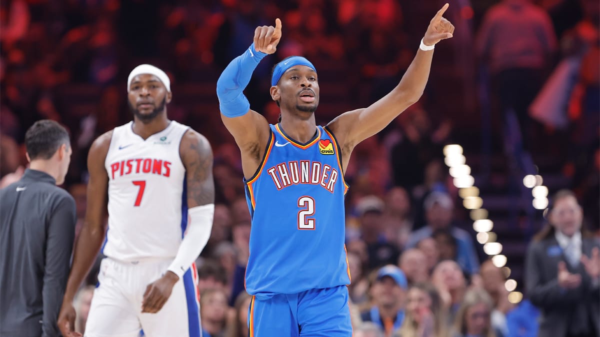 Shai celebra una canastas para OKC