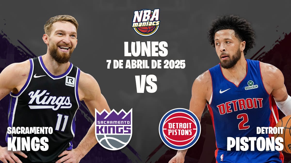 Cade Cunningham y Domantas Sabonis, dos de las estrellas del Pistons vs Kings.