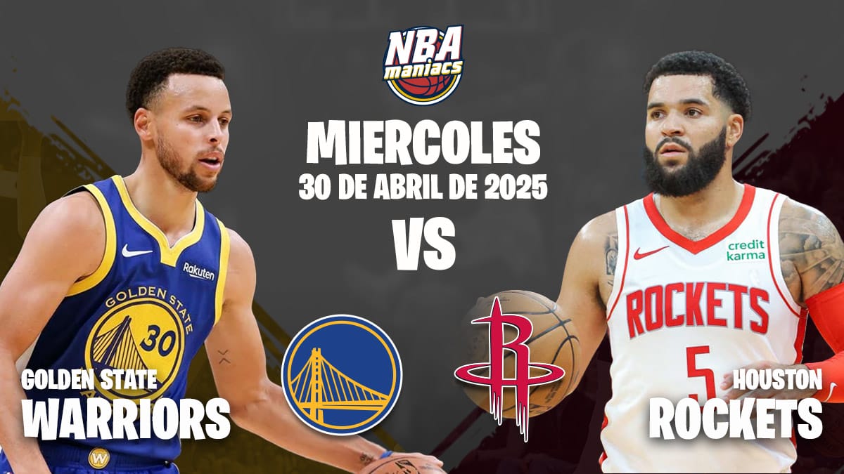 Fred VanVleet y Stephen Curry, dos de las estrellas del Rockets vs Warriors.