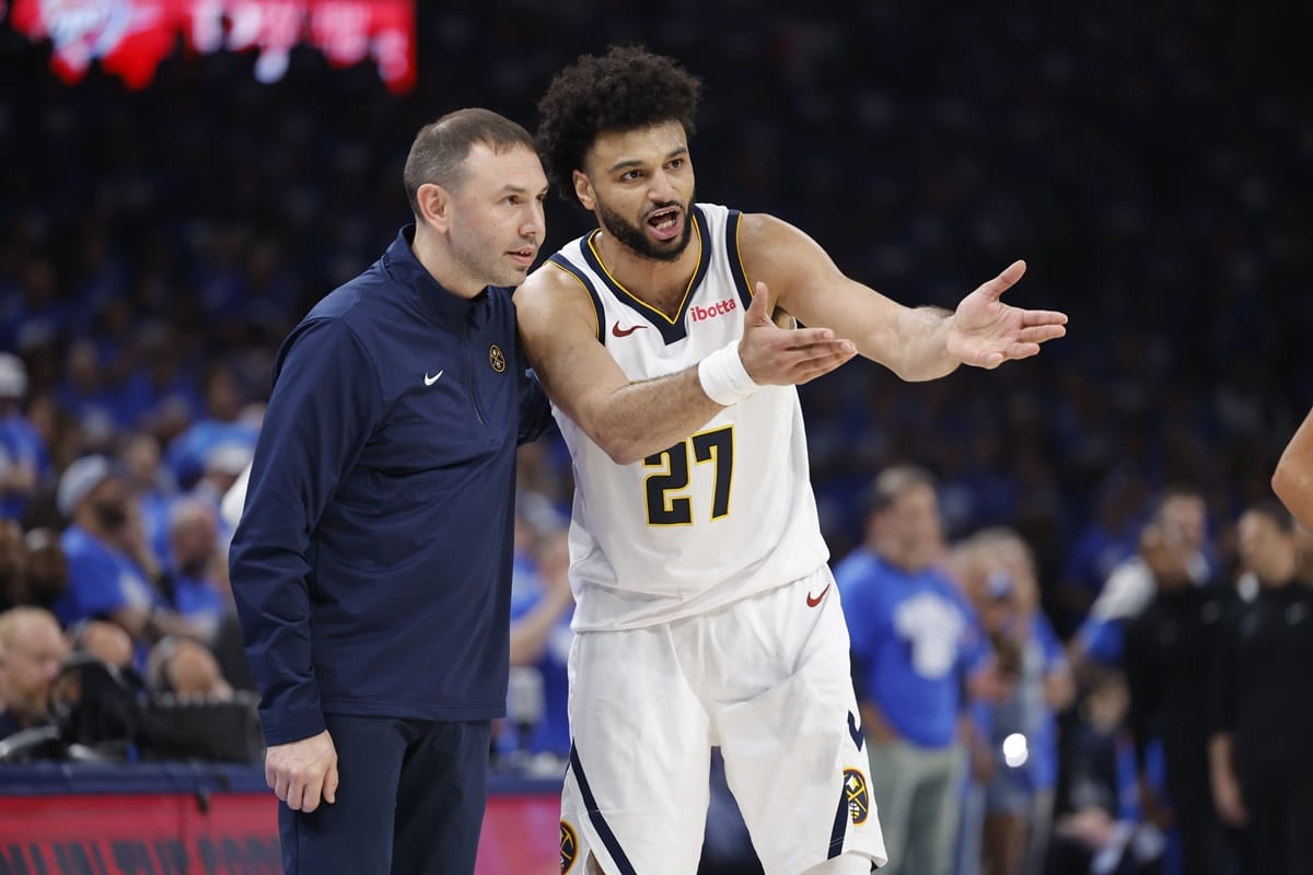 David Adelman y Jamal Murray, entrenador y base titular de los Denver Nuggets