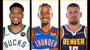 Giannis Antetokounmpo, Sai Gilgeous-Alexander y Nikola Jokic son los finalistas al MVP 2025.