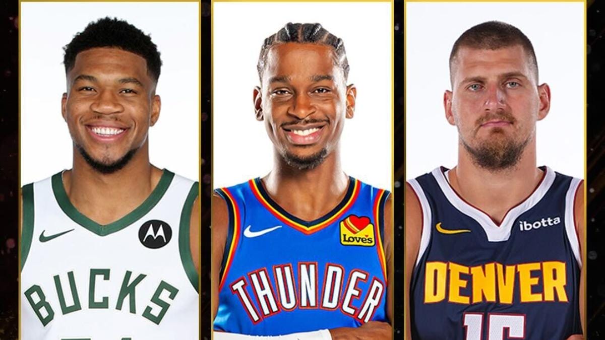 Giannis Antetokounmpo, Sai Gilgeous-Alexander y Nikola Jokic son los finalistas al MVP 2025.