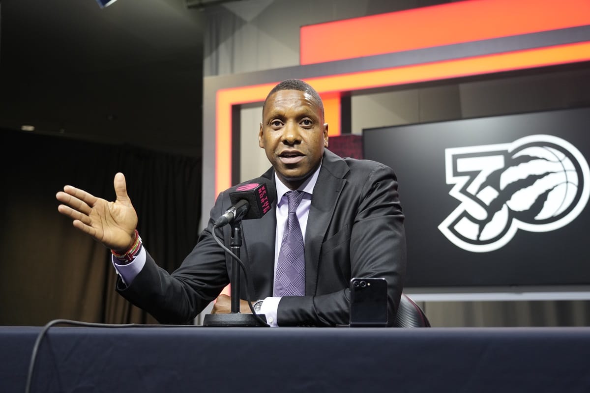 Masai Ujiri, presidente de operaciones de los Toronto Raptors