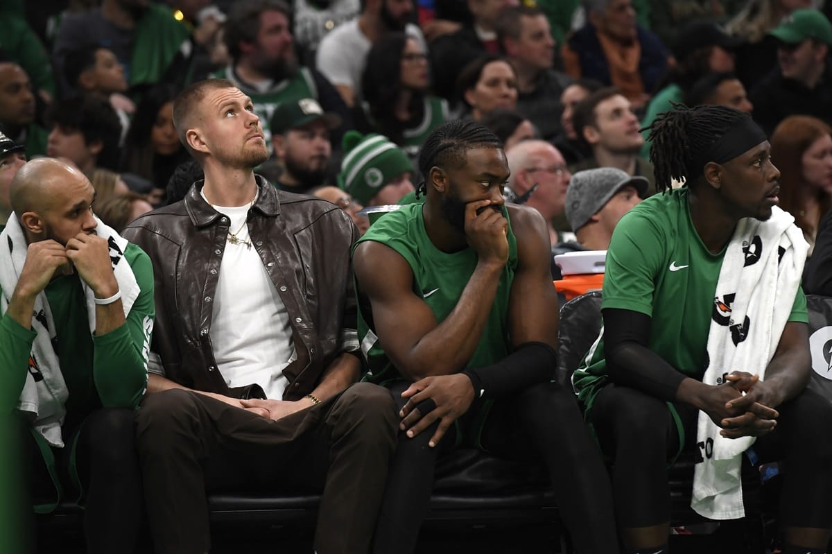 El banquillo de los Boston Celtics