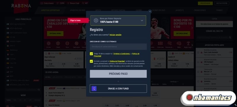 alta en casa de apuestas online sin DNI
