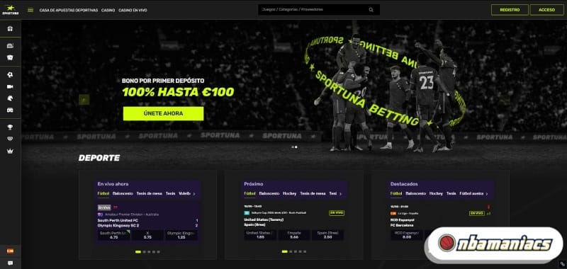 casa de apuestas con retirada inmediata Sportuna