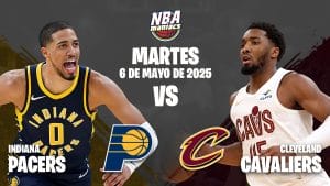 Donovan Mitchell y Tyrese Haliburton, dos de las estrellas del Cavaliers vs Pacers