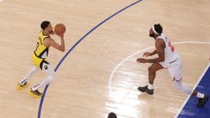 Haliburton ejecuta el tiro que forzó la prórroga para los Pacers