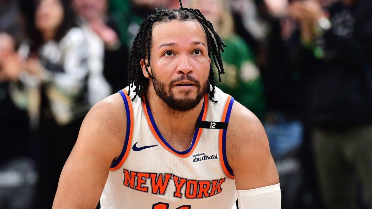Jalen Brunson, durante el quinto partido ante Boston Celtics.