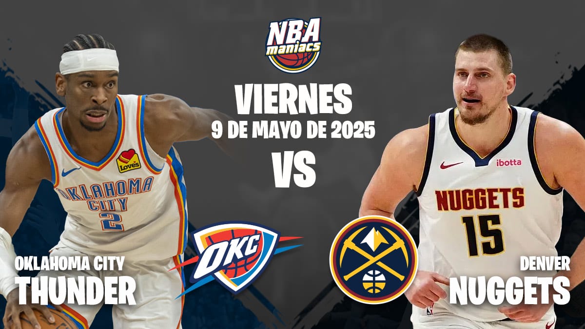 Nikola Jokic y Shai Gilgeous-Alexander, dos de las estrellas del Nuggets vs Thunder.