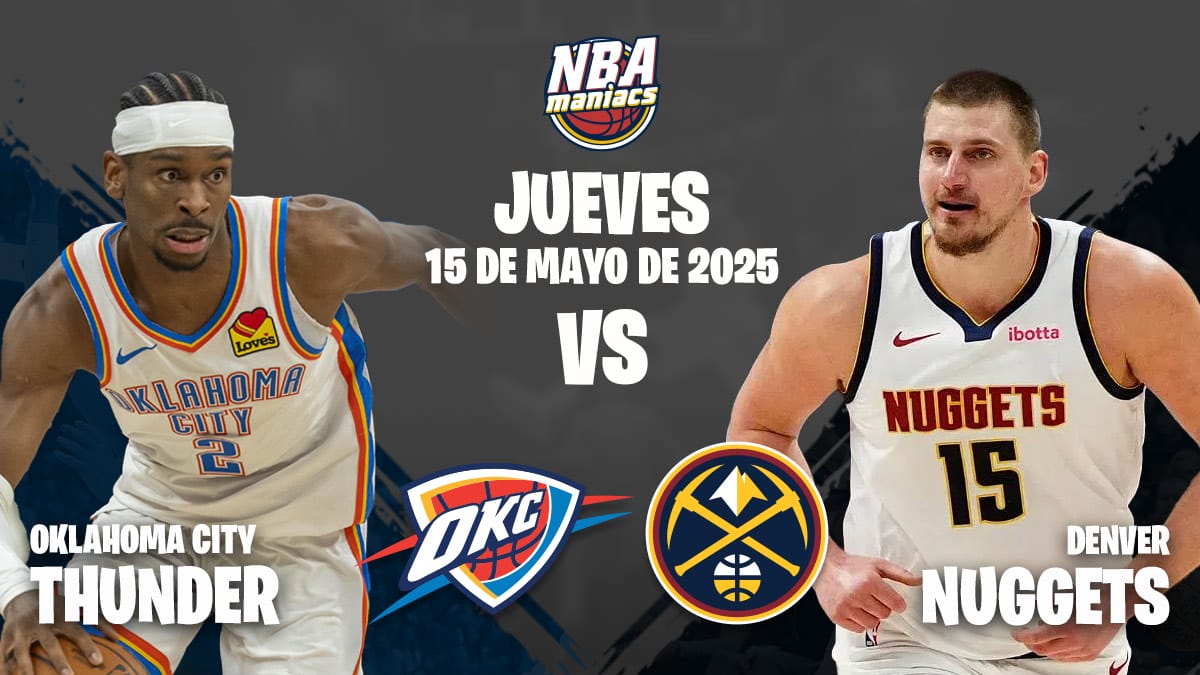 Nikola Jokic y Shai Gilgeous-Alexander, dos de las estrellas del Nuggets vs Thunder.