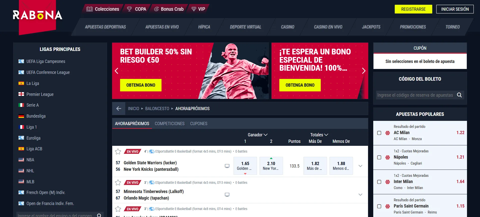 Review de la casa de apuestas Rabona, una de las mejores casas de apuestas sin DNI.