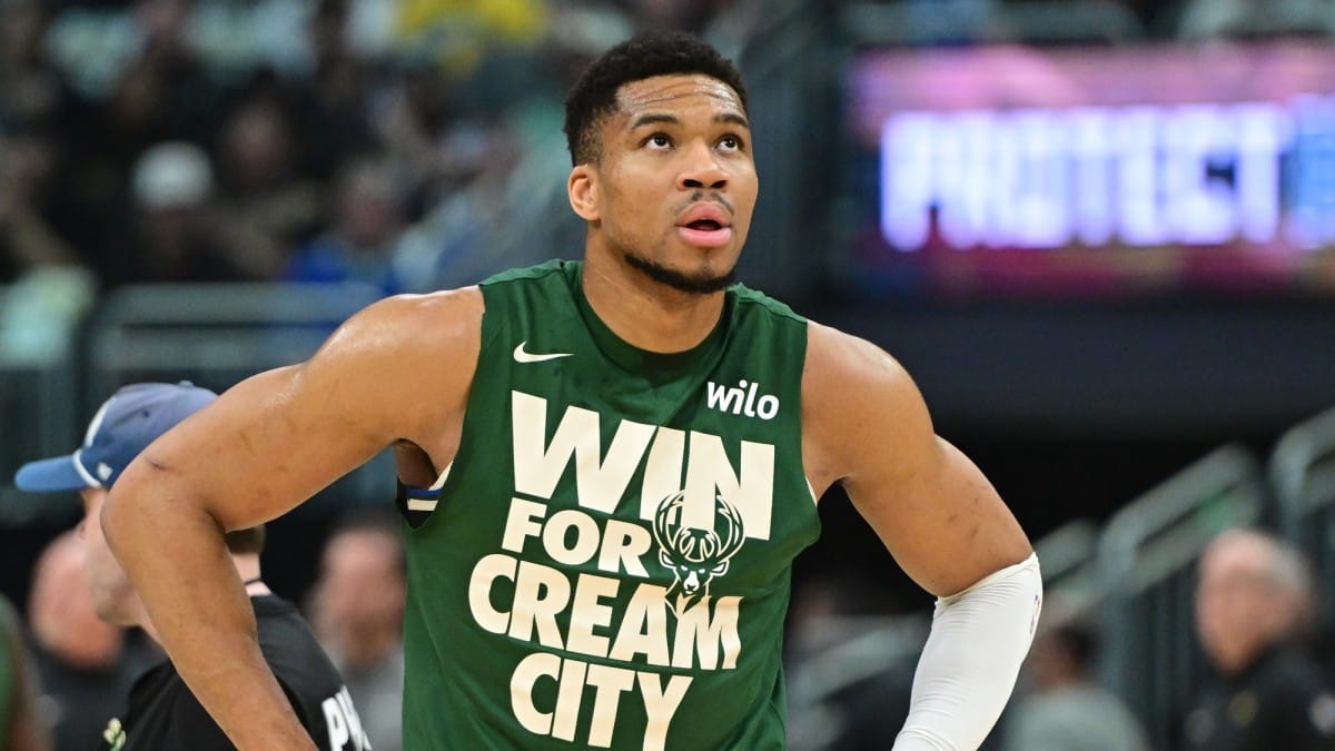 Giannis Antetokounmpo, durante los playoffs de 2025.