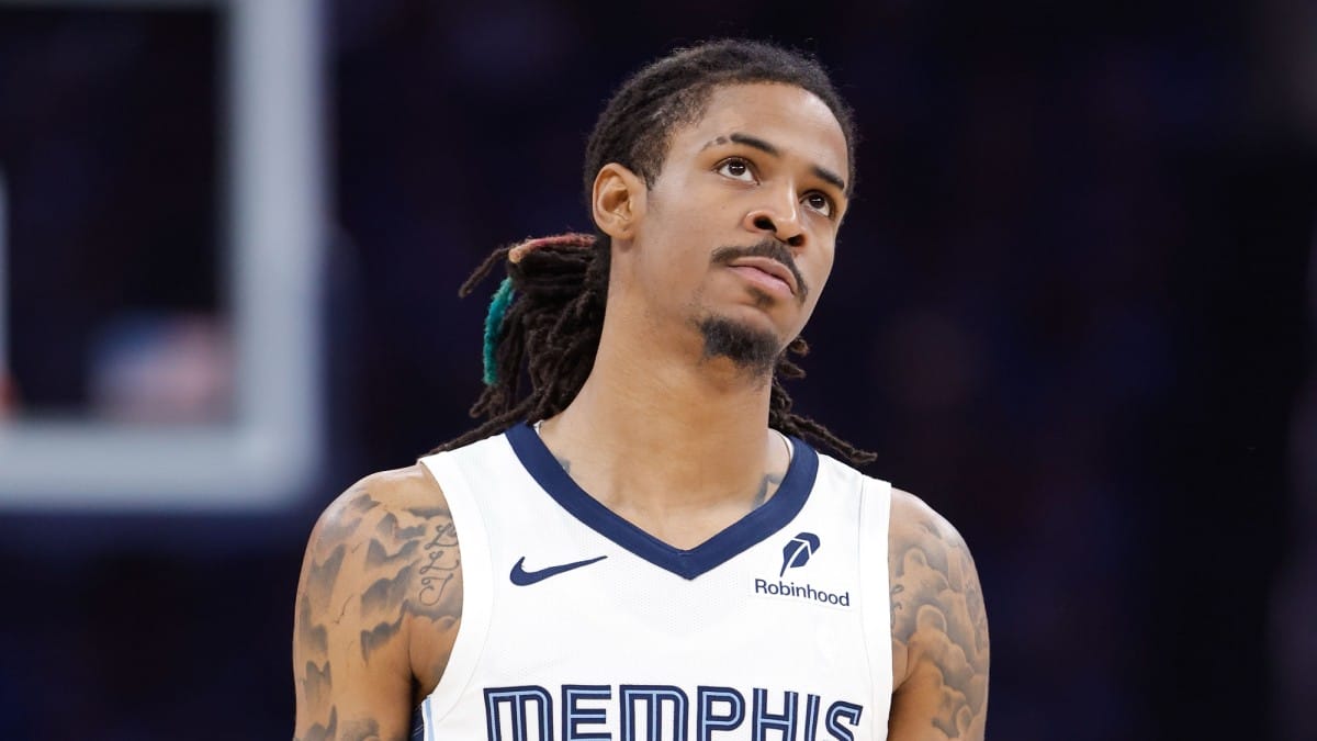 Ja Morant, durante un partido de playoffs.
