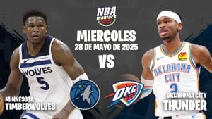 Shai Gilgeous-Alexander y Anthony Edwards, dos de las estrellas del Thunder vs Timberwolves.