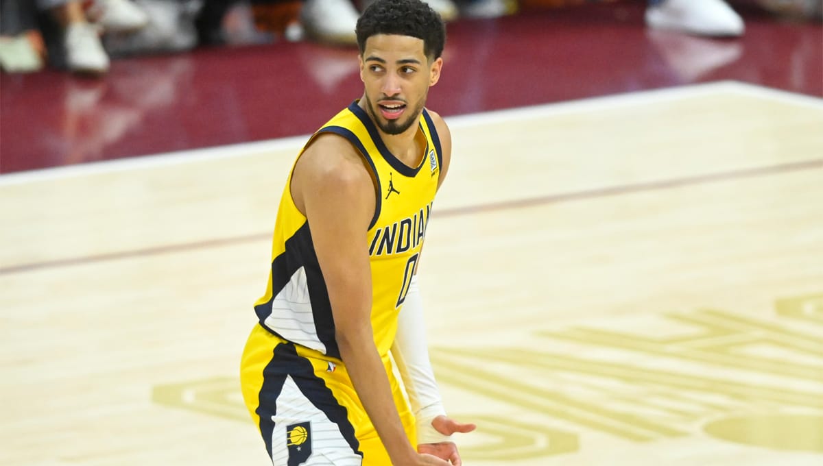 Haliburton hace su polémica celebración ante los Cavs