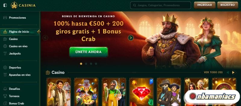 Casinia Screenshot