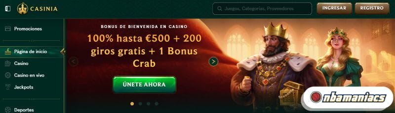 Casinia Screenshot