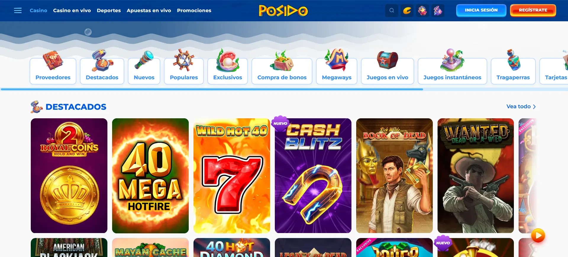 Interfaz de Posido