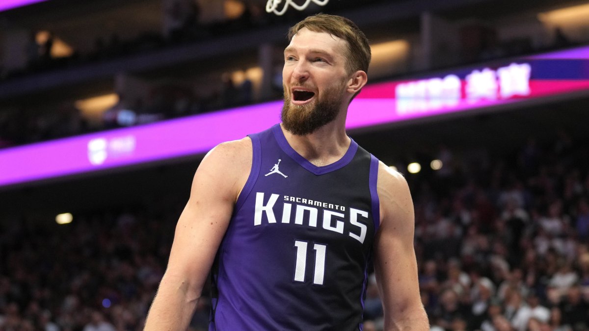 Domantas Sabonis, durante un partido de los Sacramento Kings.