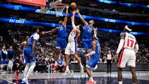Último encuentro entre Mavericks y Pistons