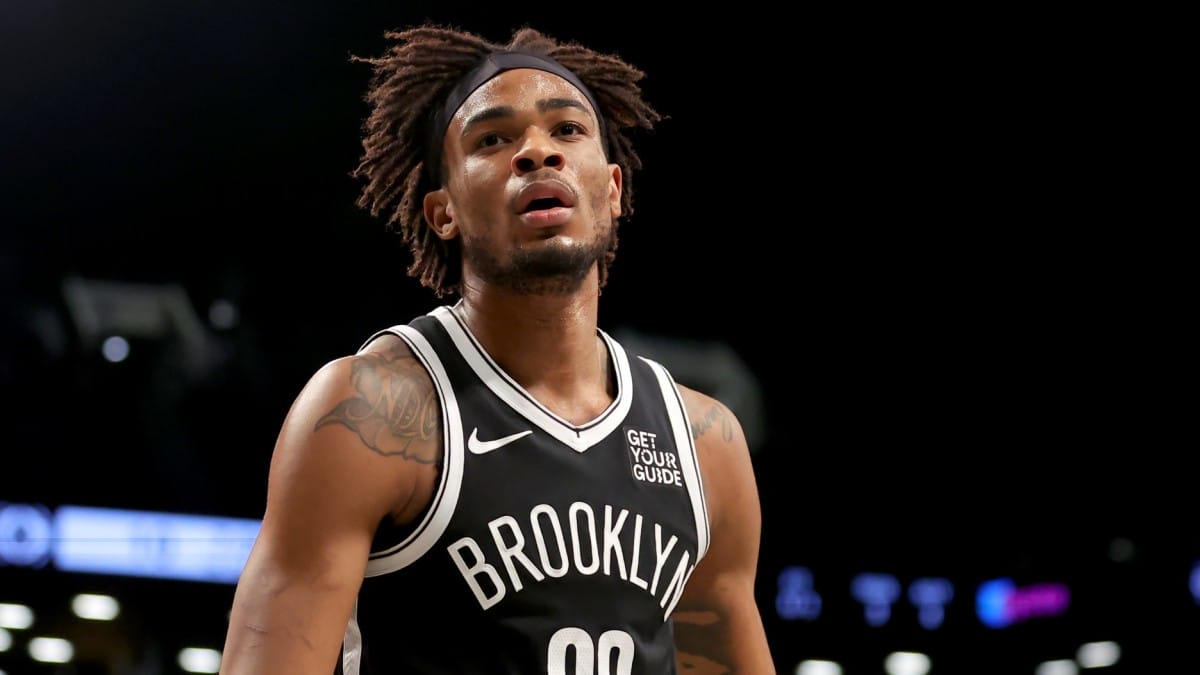 Nicolas Claxton, durante un partido con los Brooklyn Nets.