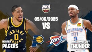 Shai Gilgeous-Alexander y Tyrese Haliburton, dos de las estrellas del Thunder vs Pacers.