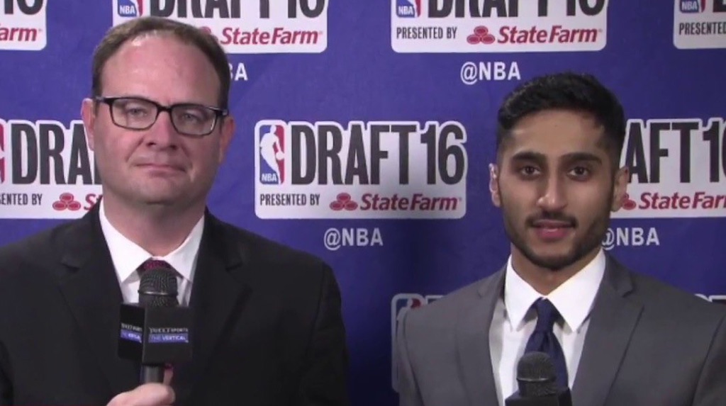 Adrian Wojnarowski y Shams Charania en su primera intervención juntos.