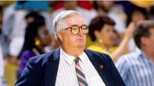 Frank Layden durante su etapa como entrenador de los Utah Jazz.