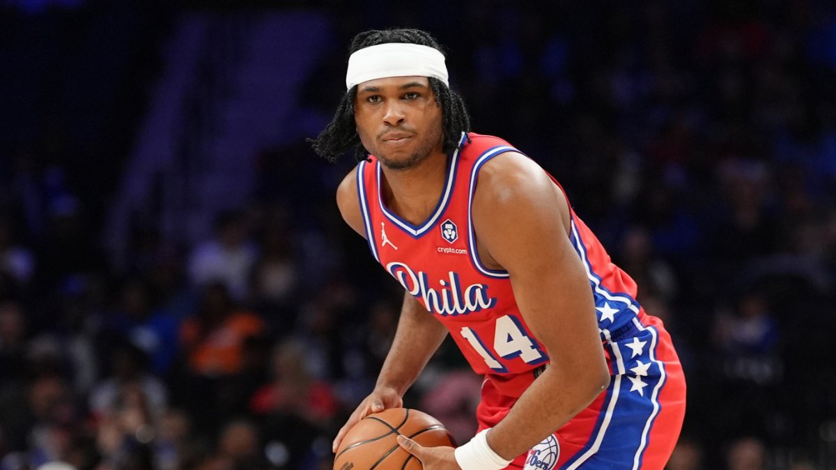 Ricky Council IV, disputando un partido con Philadelphia 76ers