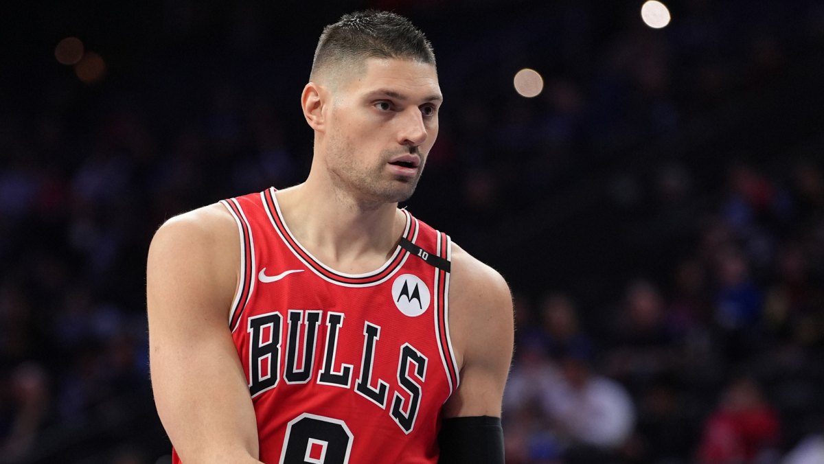 Nikola Vucevic, disputando un partido con los Chicago Bulls.
