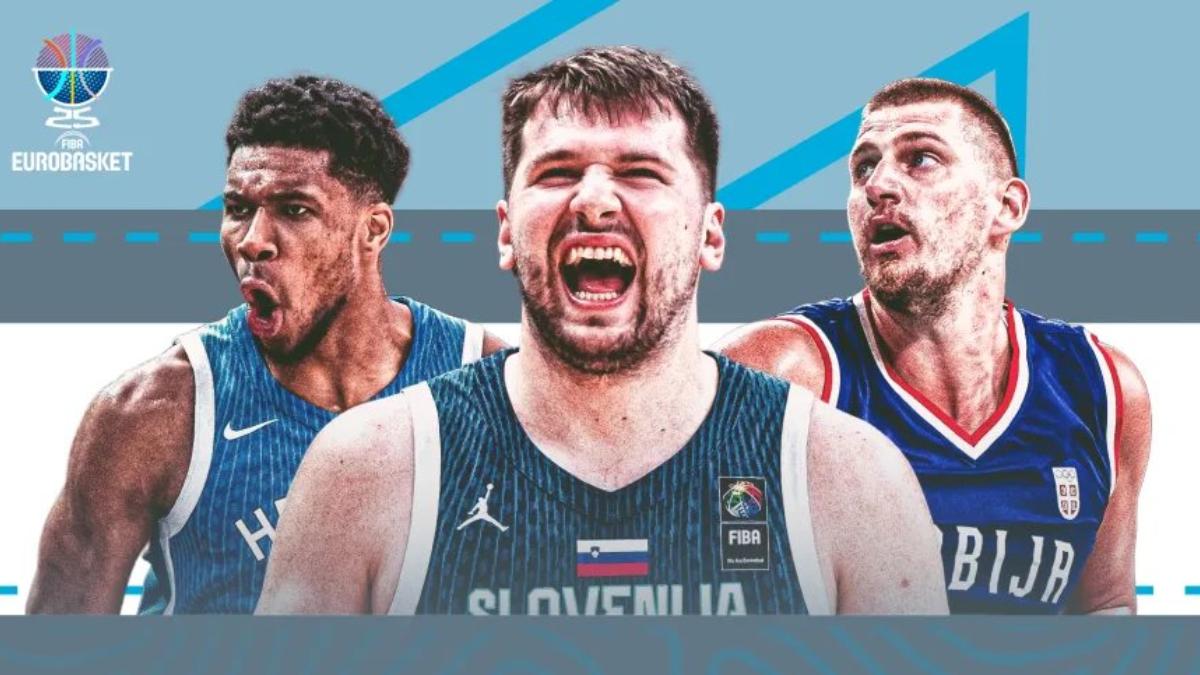 Giannis Antetokounmpo, Luka Doncic y Nikola Jokic; jugadores a seguir en la fase de grupos del Eurobasket 2025