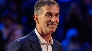 John Stockton, durante un acto de la NBA.