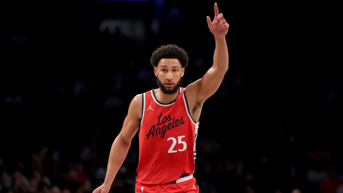 Ben Simmons durante un partido con Los Angeles Clippers.