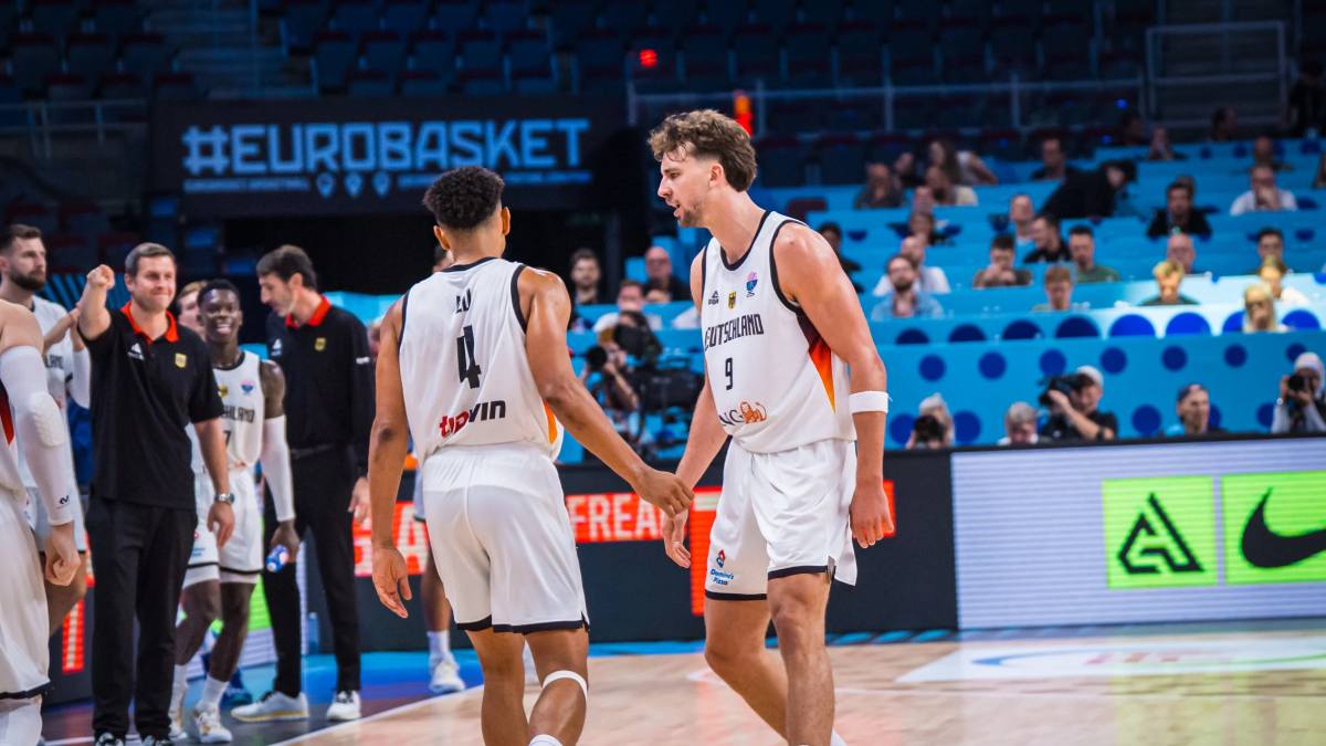 Maodo Lo y Franz Wagner con Alemania.