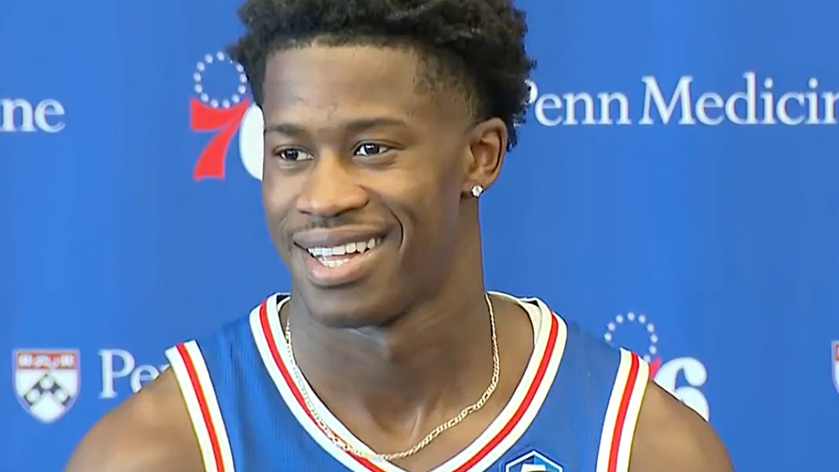 VJ Edgecombe, durante el media day de los Philadelphia 76ers.