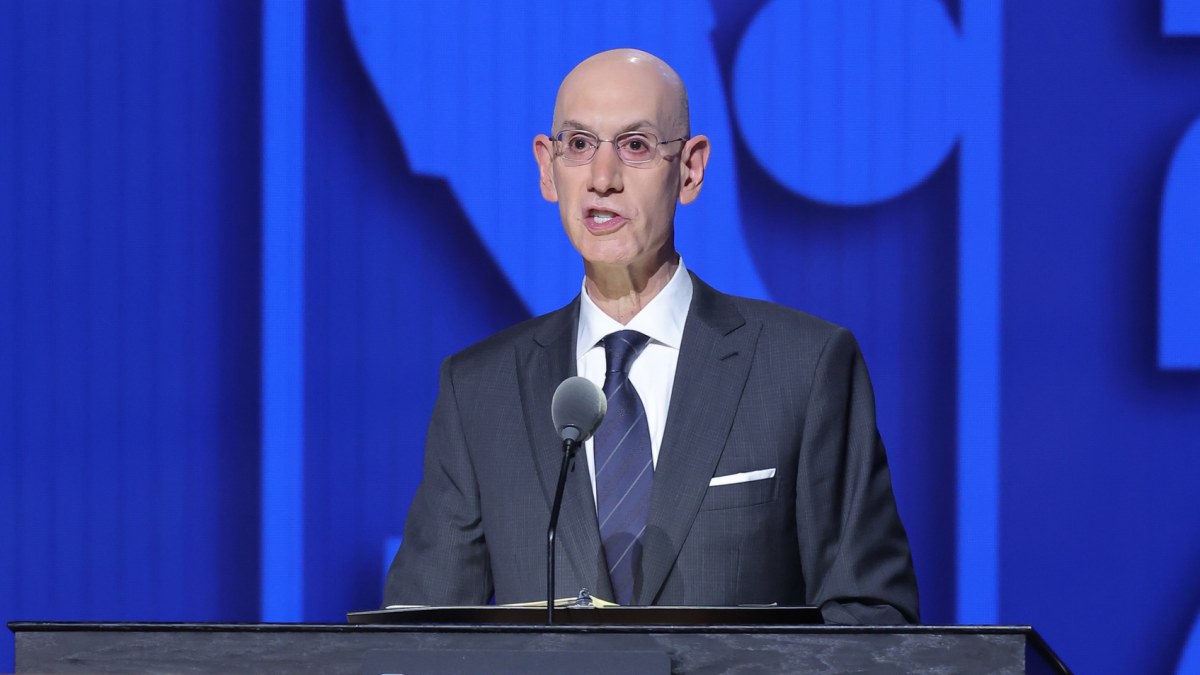 Adam Silver, durante el pasado draft de junio de 2025.