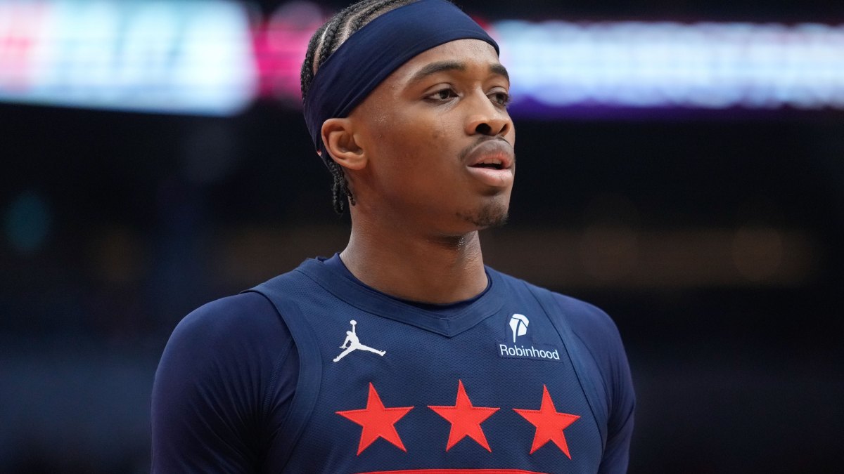 Bilal Coulibaly, durante un partido de los Washington Wizards.