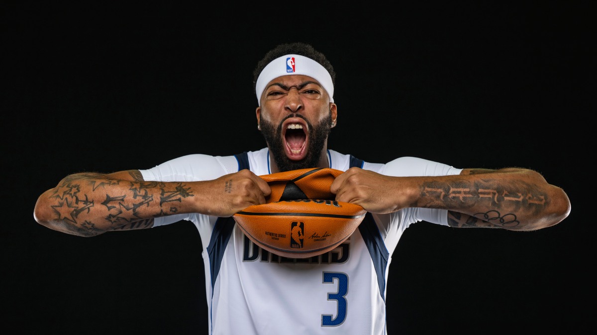Anthony Davis durante el Media Day de los Dallas Mavericks.