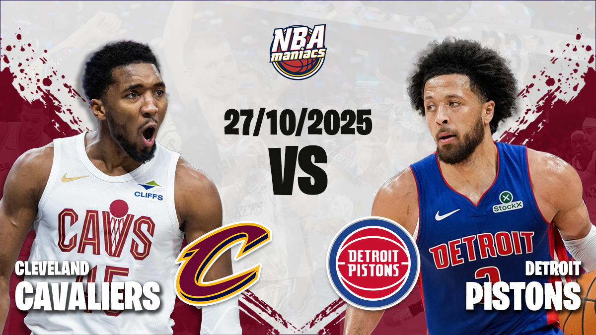 Previa Pistons vs Cavaliers 27 de octubre de 2025.