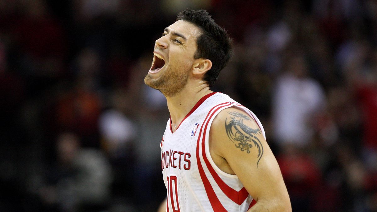 Carlos Delfino durante su etapa con los Houston Rockets en la NBA.