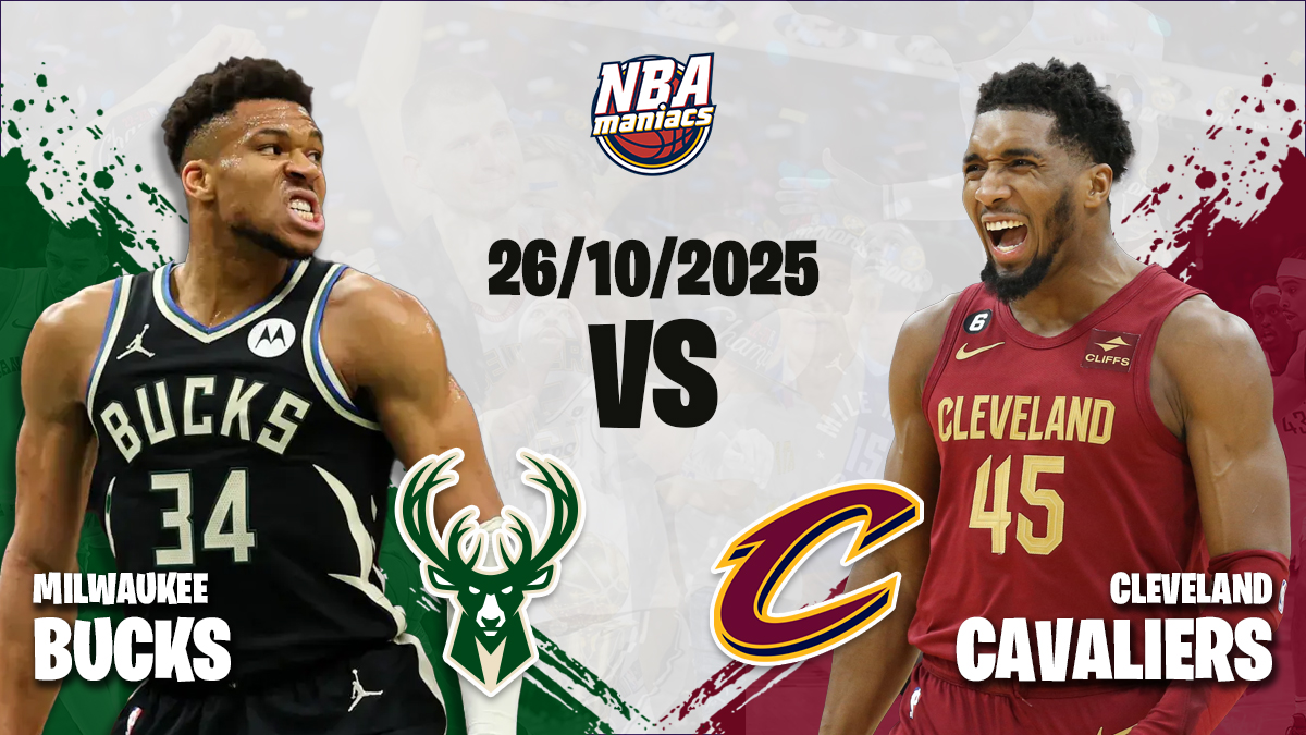 Previa Cavaliers vs Bucks 26 de octubre de 2025.