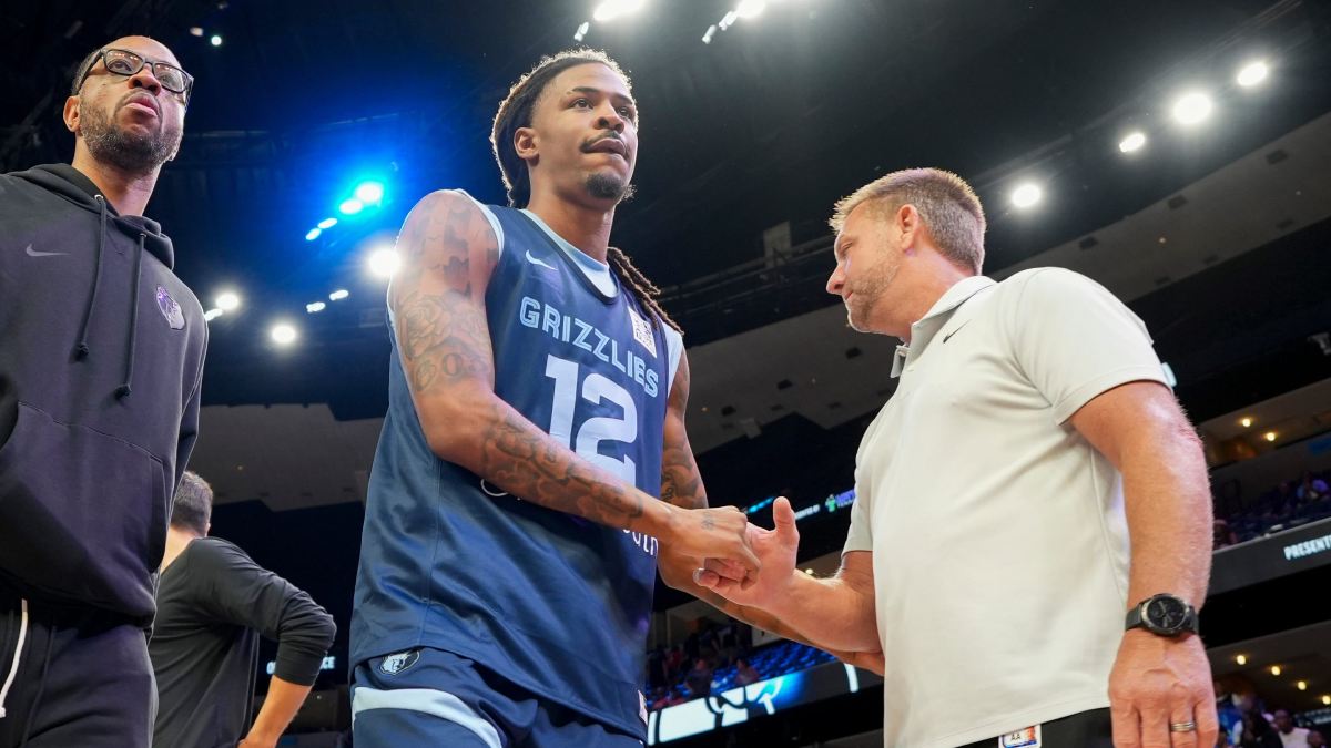 Ja Morant abandona el entrenamiento a puerta abierta de los Grizzlies.