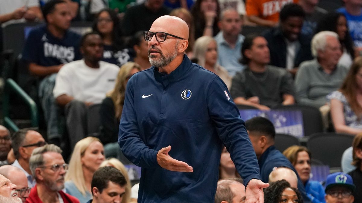 Jason Kidd durante un partido de los Dallas Mavericks.