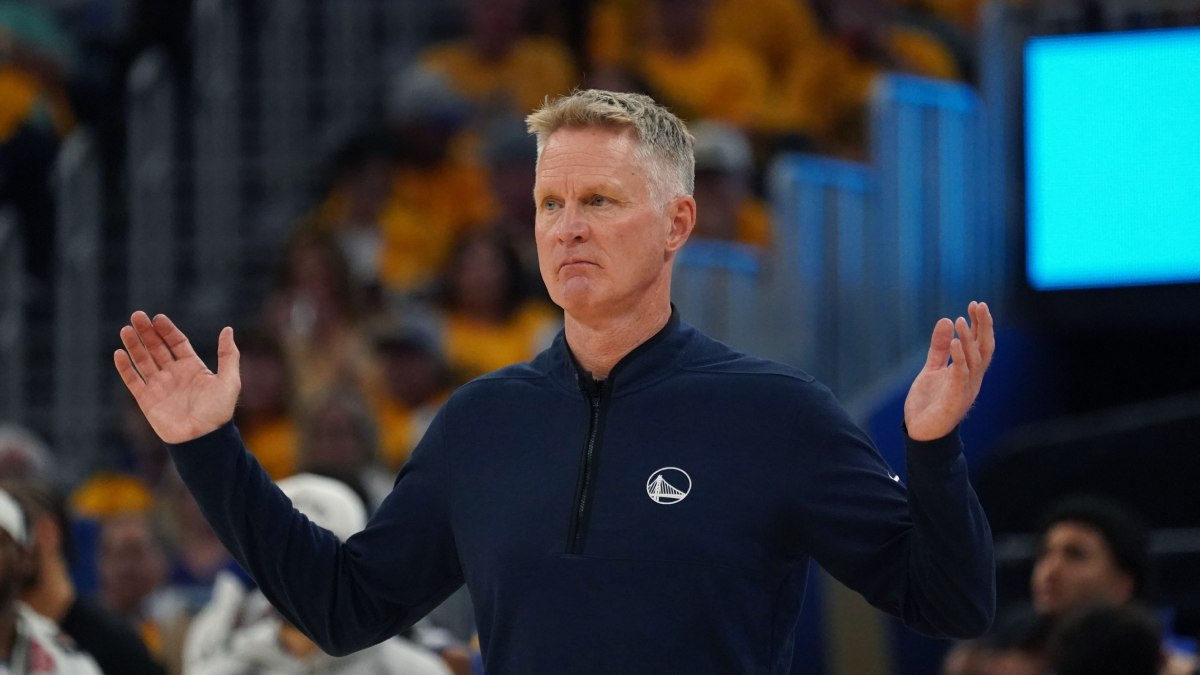 Steve Kerr durante su último partido.