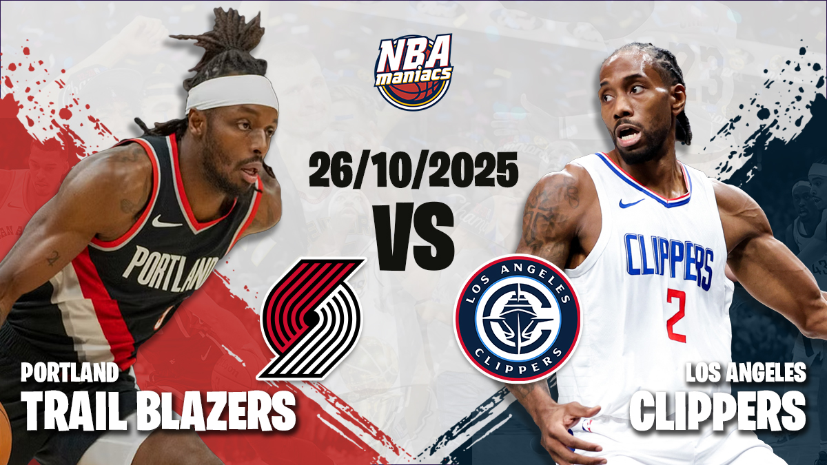 Ambos equipos llegan empatados en la clasificación al Clippers vs Blazers