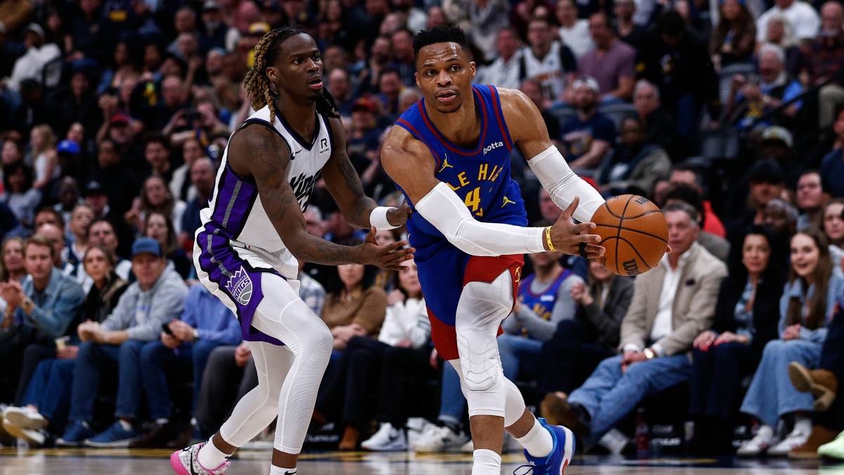 Russell Westbrook en un partido ante Sacramento Kings.