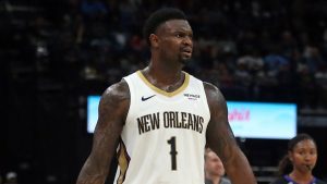 Zion Williamson, durante un partido con los New Orleans Pelicans.