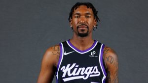 Malik Monk, durante el media day con los Sacramento Kings.